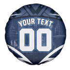 Personalised Carlton Blues Football Spare Tire Cover Superhero Comic Art Dark Geometric City