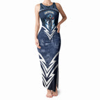 Personalised Carlton Blues Football Tank Maxi Dress Superhero Comic Art Dark Geometric City