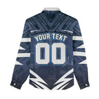 Personalised Carlton Blues Football Women Casual Shirt Superhero Comic Art Dark Geometric City