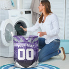 Personalised Fremantle Dockers Football Laundry Basket Anime Warrior Manga Style Lightning Bolt Cityscape
