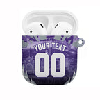 Personalised Fremantle Dockers Football AirPods Case Anime Warrior Manga Style Lightning Bolt Cityscape
