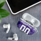 Personalised Fremantle Dockers Football AirPods Case Anime Warrior Manga Style Lightning Bolt Cityscape