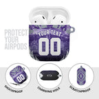 Personalised Fremantle Dockers Football AirPods Case Anime Warrior Manga Style Lightning Bolt Cityscape