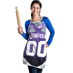 Personalised Fremantle Dockers Football Apron Anime Warrior Manga Style Lightning Bolt Cityscape