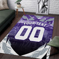 Personalised Fremantle Dockers Football Area Rug Anime Warrior Manga Style Lightning Bolt Cityscape