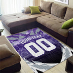 Personalised Fremantle Dockers Football Area Rug Anime Warrior Manga Style Lightning Bolt Cityscape