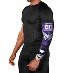 Personalised Fremantle Dockers Football Arm Sleeves Anime Warrior Manga Style Lightning Bolt Cityscape