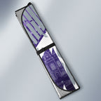 Personalised Fremantle Dockers Football Auto Sun Shade Anime Warrior Manga Style Lightning Bolt Cityscape
