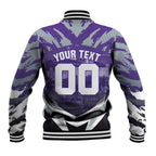 Personalised Fremantle Dockers Football Baseball Jacket Anime Warrior Manga Style Lightning Bolt Cityscape