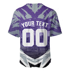 Personalised Fremantle Dockers Football Baseball Jersey Anime Warrior Manga Style Lightning Bolt Cityscape