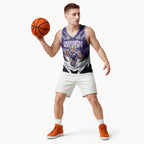 Personalised Fremantle Dockers Football Basketball Jersey Anime Warrior Manga Style Lightning Bolt Cityscape