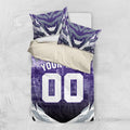 Personalised Fremantle Dockers Football Bedding Set Anime Warrior Manga Style Lightning Bolt Cityscape