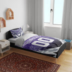 Personalised Fremantle Dockers Football Bedding Set Anime Warrior Manga Style Lightning Bolt Cityscape