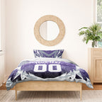 Personalised Fremantle Dockers Football Bedding Set Anime Warrior Manga Style Lightning Bolt Cityscape