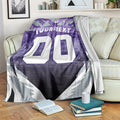 Personalised Fremantle Dockers Football Blanket Anime Warrior Manga Style Lightning Bolt Cityscape