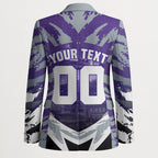 Personalised Fremantle Dockers Football Blazer Anime Warrior Manga Style Lightning Bolt Cityscape