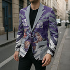 Personalised Fremantle Dockers Football Blazer Anime Warrior Manga Style Lightning Bolt Cityscape