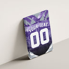 Personalised Fremantle Dockers Football Canvas Wall Art Anime Warrior Manga Style Lightning Bolt Cityscape