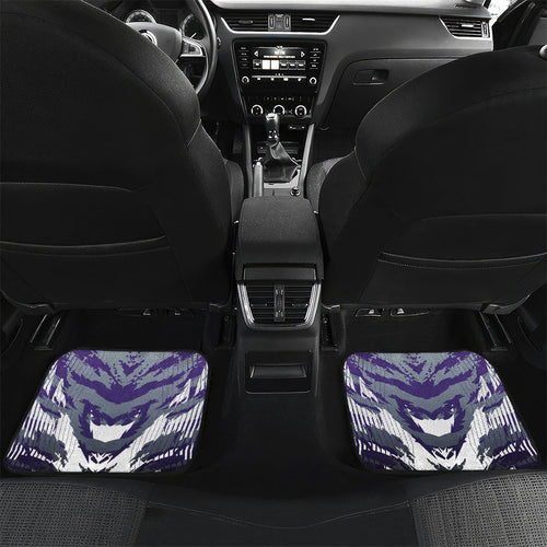 Personalised Fremantle Dockers Football Car Mats Anime Warrior Manga Style Lightning Bolt Cityscape