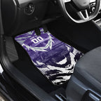 Personalised Fremantle Dockers Football Car Mats Anime Warrior Manga Style Lightning Bolt Cityscape