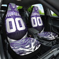 Personalised Fremantle Dockers Football Car Seat Cover Anime Warrior Manga Style Lightning Bolt Cityscape