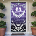 Personalised Fremantle Dockers Football Door Cover Anime Warrior Manga Style Lightning Bolt Cityscape