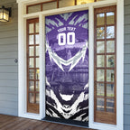 Personalised Fremantle Dockers Football Door Cover Anime Warrior Manga Style Lightning Bolt Cityscape