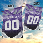 Personalised Fremantle Dockers Football Garden Flag Anime Warrior Manga Style Lightning Bolt Cityscape