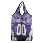 Personalised Fremantle Dockers Football Grocery Bag Anime Warrior Manga Style Lightning Bolt Cityscape