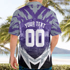 Personalised Fremantle Dockers Football Hawaiian Shirt Anime Warrior Manga Style Lightning Bolt Cityscape