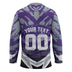 Personalised Fremantle Dockers Football Hockey Jersey Anime Warrior Manga Style Lightning Bolt Cityscape