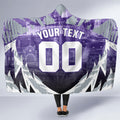 Personalised Fremantle Dockers Football Hooded Blanket Anime Warrior Manga Style Lightning Bolt Cityscape