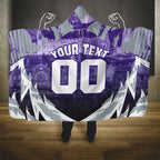 Personalised Fremantle Dockers Football Hooded Blanket Anime Warrior Manga Style Lightning Bolt Cityscape