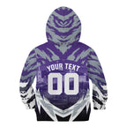 Personalised Fremantle Dockers Football Kid Hoodie Anime Warrior Manga Style Lightning Bolt Cityscape
