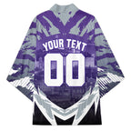 Personalised Fremantle Dockers Football Kimono Anime Warrior Manga Style Lightning Bolt Cityscape