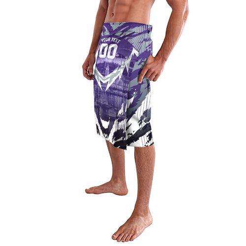 Personalised Fremantle Dockers Football Lavalava Anime Warrior Manga Style Lightning Bolt Cityscape