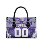 Personalised Fremantle Dockers Football Leather Bag Anime Warrior Manga Style Lightning Bolt Cityscape