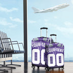 Personalised Fremantle Dockers Football Luggage Cover Anime Warrior Manga Style Lightning Bolt Cityscape