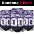 Personalised Fremantle Dockers Football Neck Gaiter Anime Warrior Manga Style Lightning Bolt Cityscape