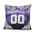 Personalised Fremantle Dockers Football Pillow Cover Anime Warrior Manga Style Lightning Bolt Cityscape