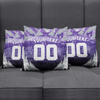 Personalised Fremantle Dockers Football Pillow Cover Anime Warrior Manga Style Lightning Bolt Cityscape