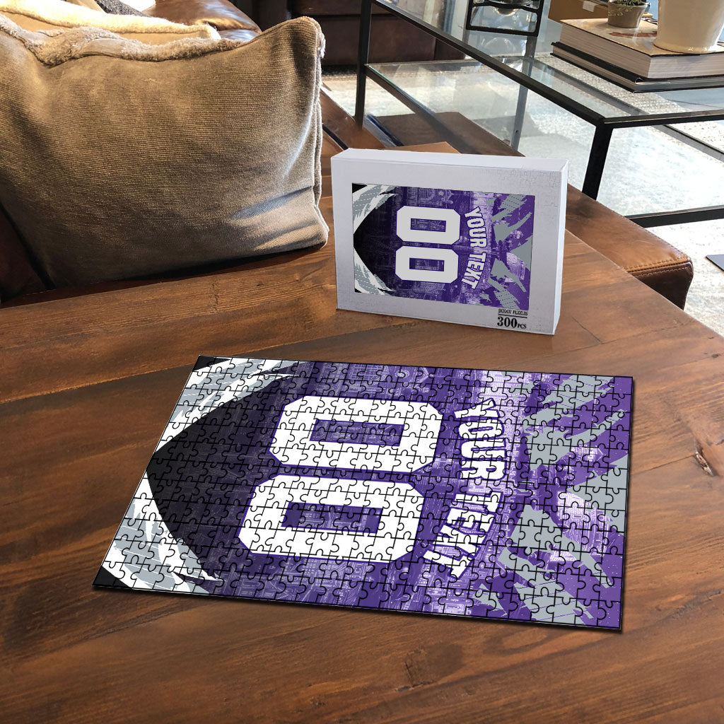 Personalised Fremantle Dockers Football Puzzle Anime Warrior Manga Style Lightning Bolt Cityscape