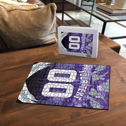 Personalised Fremantle Dockers Football Puzzle Anime Warrior Manga Style Lightning Bolt Cityscape