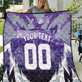 Personalised Fremantle Dockers Football Quilt Anime Warrior Manga Style Lightning Bolt Cityscape