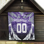 Personalised Fremantle Dockers Football Quilt Anime Warrior Manga Style Lightning Bolt Cityscape