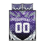 Personalised Fremantle Dockers Football Quilt Bed Set Anime Warrior Manga Style Lightning Bolt Cityscape