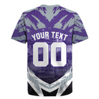 Personalised Fremantle Dockers Football Rugby Jersey Anime Warrior Manga Style Lightning Bolt Cityscape