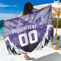 Personalised Fremantle Dockers Football Sarong Anime Warrior Manga Style Lightning Bolt Cityscape