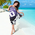 Personalised Fremantle Dockers Football Sarong Anime Warrior Manga Style Lightning Bolt Cityscape