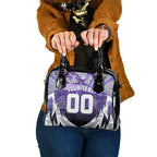Personalised Fremantle Dockers Football Shoulder Handbag Anime Warrior Manga Style Lightning Bolt Cityscape